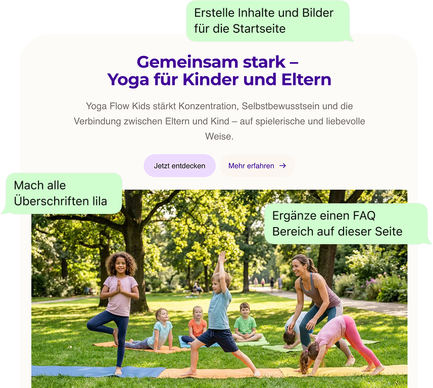 Screenshot: Website-Builder